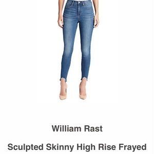 William Rast Sculpted Skinny HighRise Frayed Jeans